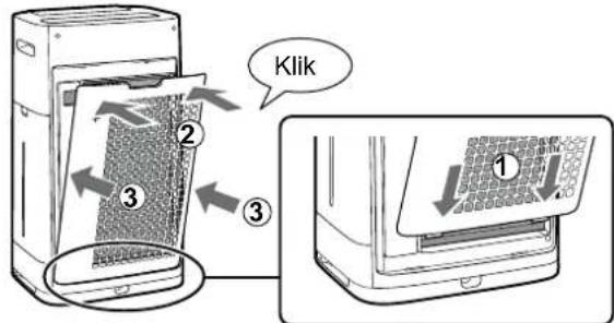 SHARP KC-G60EU - Installeer het achterpaneel aan de. - 1