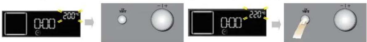 200°C 0:00 - -1+ 220°C 0:00 - -1+