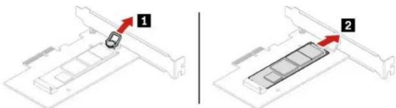 LENOVO Thinkstation P340 Tower - M.2 SSD-station in een PCIe-adapter voor een M.2 SSD-station - 2