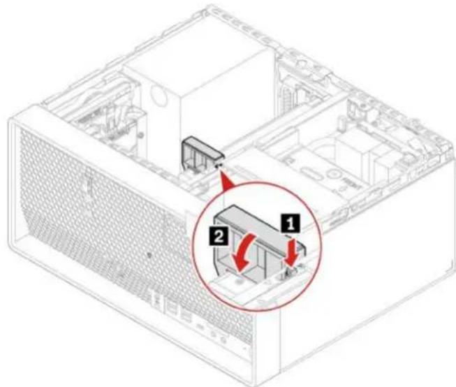 LENOVO Thinkstation P340 Tower - Grafische kaart bevestigd met een kunststof houder - 1