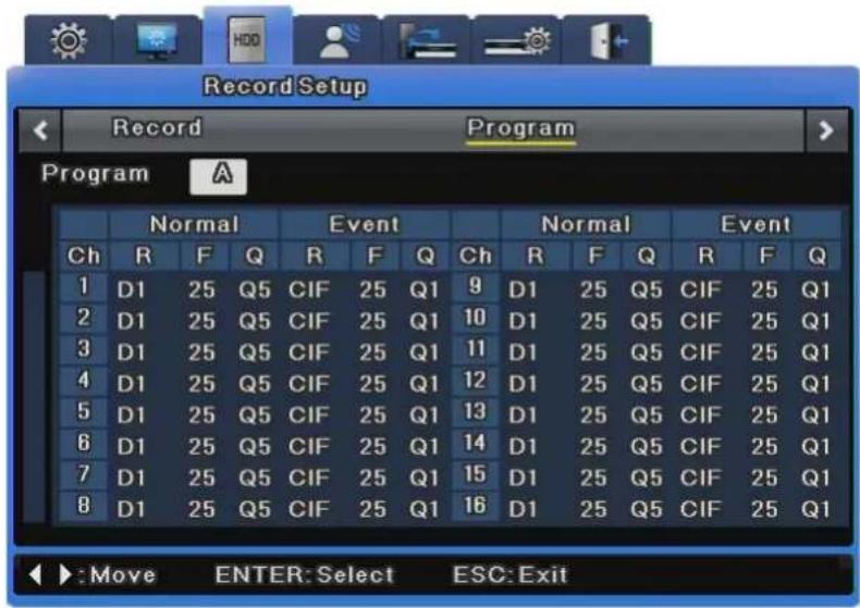 Hanwha SVR-960C - Program Setup - 1