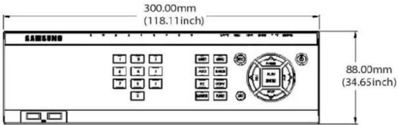 Hanwha SVR-960C - Dimensions - 5