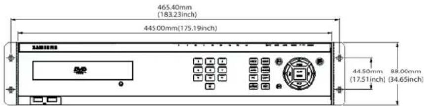 Hanwha SVR-960C - Dimensions - 3