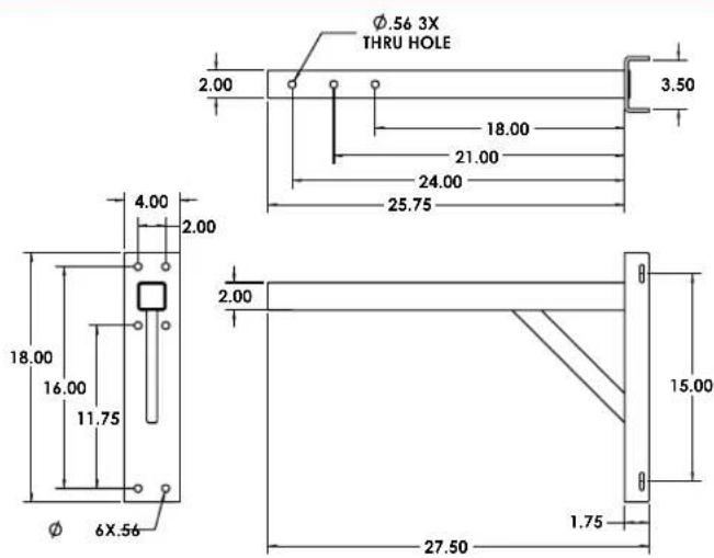 Atlas Sound AH94-8ST - DIMENSIONS - 2