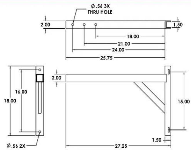 Atlas Sound AH94-8ST - DIMENSIONS - 1