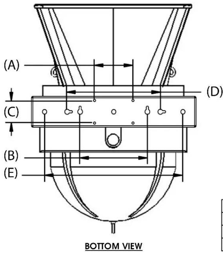 (A) (C) (B) (E) (D) BOTTOM VIEW