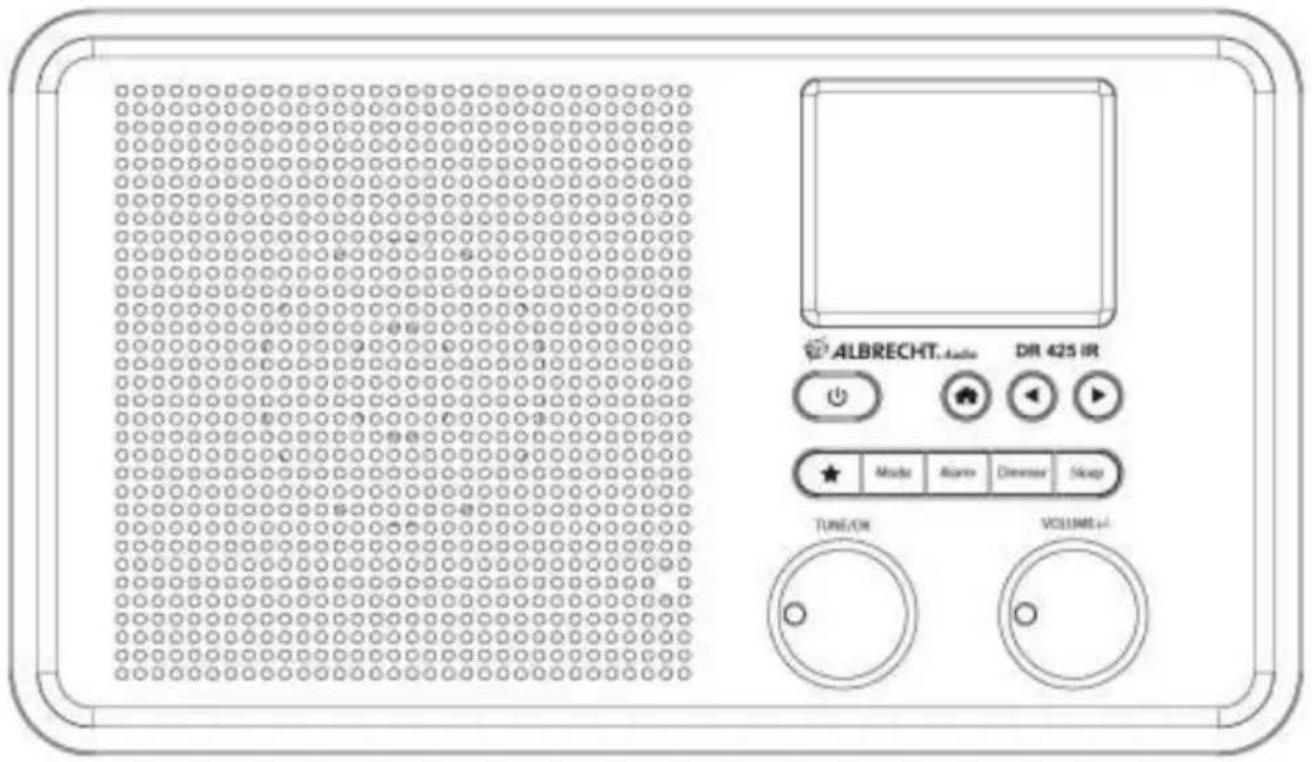 ALBRECHT DR 425 IR - Overzicht van de DR 425 IR-radio - 1