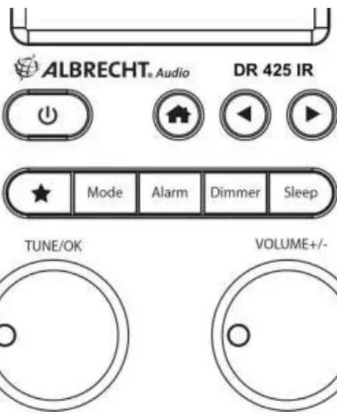 ALBRECHT DR 425 IR - Overzicht van de DR 425 IR-radio - 2