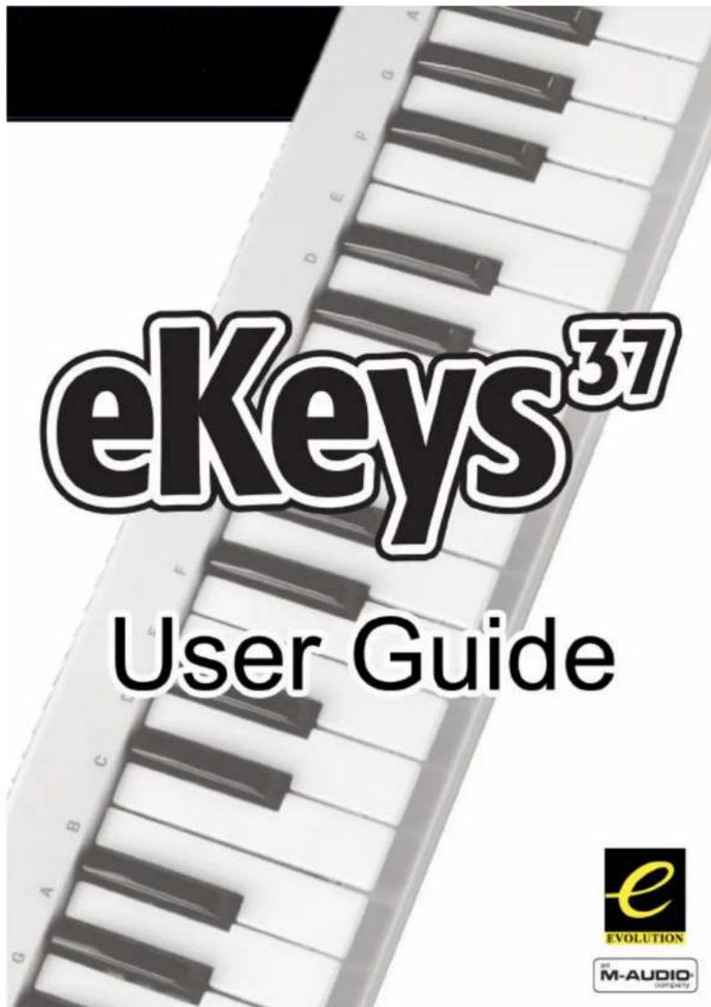 M-AUDIO eKeys - Note: - 1
