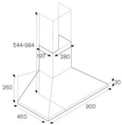 BERTAZZONI K90AMLXA - Dimensions - 1
