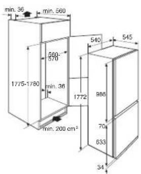 min. 36 min. 560 500- 570 1775-1780 min. 36 min. 200 cm² 540 545 986 70 633 34
