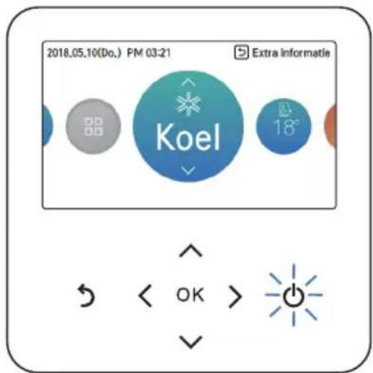 2018.05.10(Do.) PM 03:21 Extra informatie Koel 18° < OK >