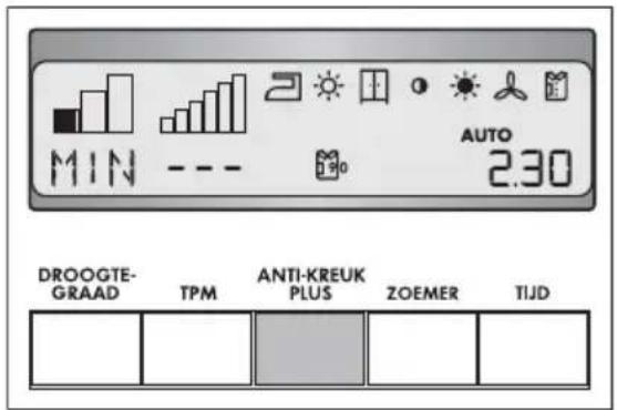 AEG T59840 - Het instellen van de lange anti-kreuk functie - 1