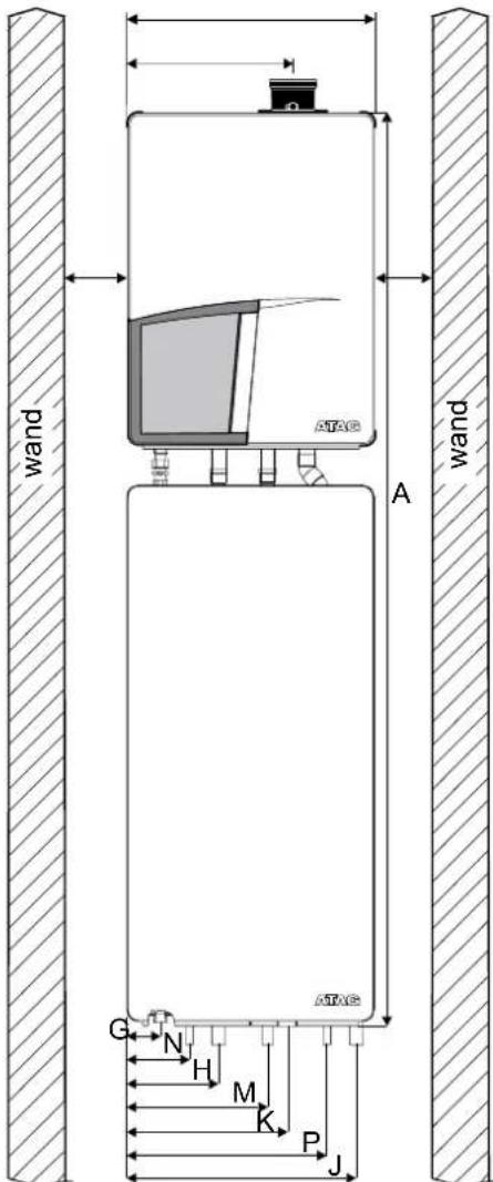 Atag QBH110 - Maatvoeringen QBV / QBH - 2