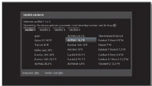 LOEWE Reference ID 55 - Instelmogelijkheden voor satellietinstallatie (max. 4 satellieten op DiSEqC-multischakelaar): - 4