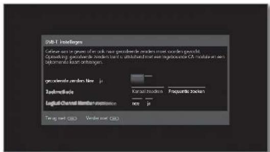 LOEWE Reference ID 55 - Instelmogelijkheden voor de DVB-T-ontvangst: - 4