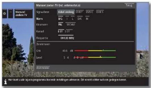 LOEWE Reference ID 55 - Manueel zoeken Kabel analoog: - 1