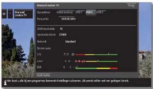 LOEWE Reference ID 55 - Manueel zoeken DVB-T/C/S: - 1