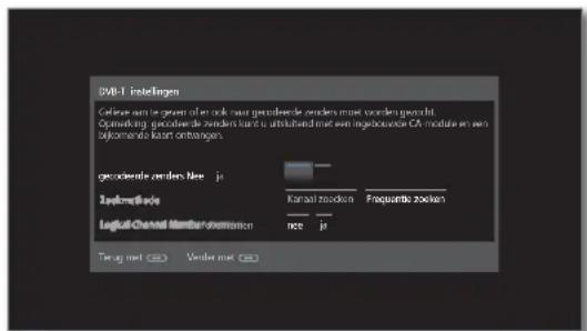 LOEWE Reference ID 40 - Instelmogelijkheden voor de DVB-T-ontvangst: - 4