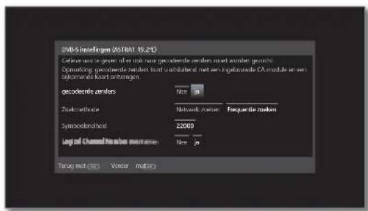 LOEWE Reference ID 40 - Instelmogelijkheden voor de DVB-S-ontvangst (vervolg): - 3