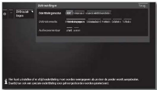 LOEWE Reference ID 40 - DVB-instellingen oproepen - 2