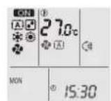 DAIKIN FTXA20AW - Het systeem starten/stoppen en de temperatuur instellen - 1