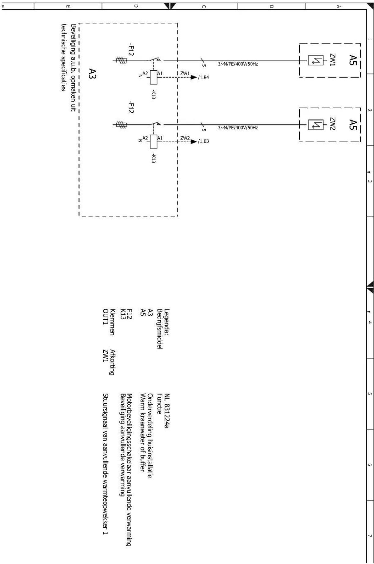 Alpha innotec LWP 450-LUX - LWP 450AR3 Aansluitschema 2/2 Wandregelaar - 1
