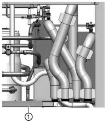 Alpha innotec LWP 450-LUX - Kabels en leidingen naar binnen trekken en verbindingen tot stand brengen - 2