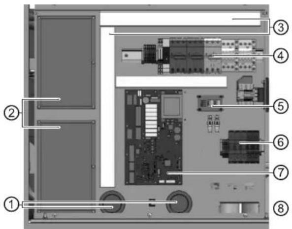 Alpha innotec LWP 450-LUX - Kabels en leidingen naar binnen trekken en verbindingen tot stand brengen - 1