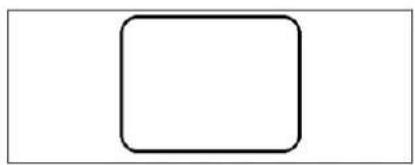 Simple black rounded rectangle outline on white background (no text or symbols)