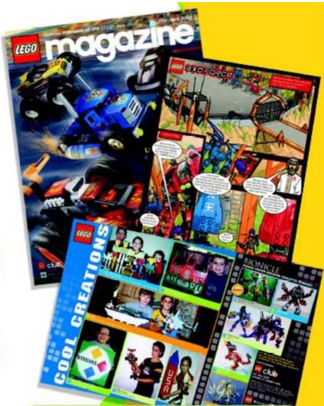 LEGO magazine LEGO EXOCORSO COOL CREATIONS CLUB CHINA BRIONICLE STRAWING CLUB CLUB