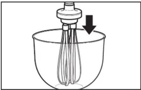 KITCHENAID 5KHBC414 - Gebruik van de Professionele Staafmixer met de draadgarde - 3
