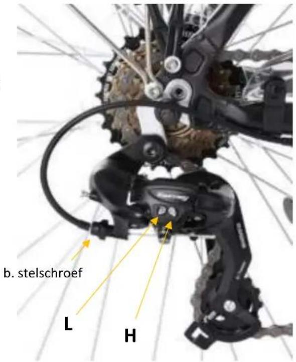 b. stelschroef L H