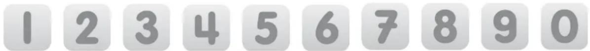 1 2 3 4 5 6 7 8 9 0