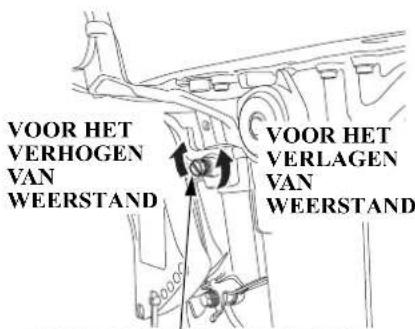 VOOR HET VERHOGEN VAN WEERSTAND VOOR HET VERLAGEN VAN WEERSTAND