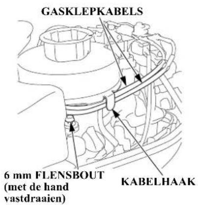 GASKLEPKABELS 6 mm FLENSBOUT (met de hand vastdraaien) KABELHAAK