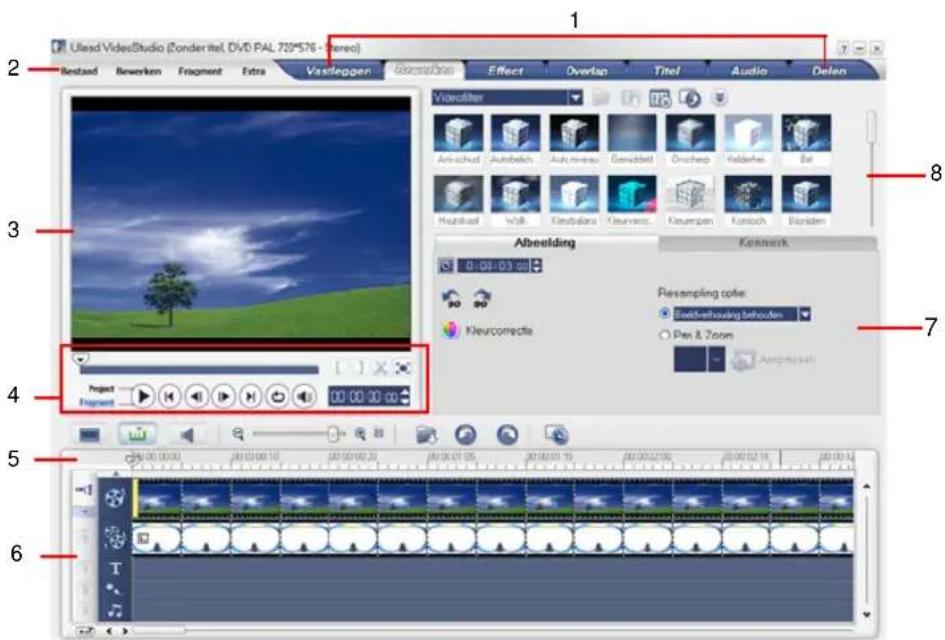 ULEAD VideoStudio SE - De gebruikersinterface - 1