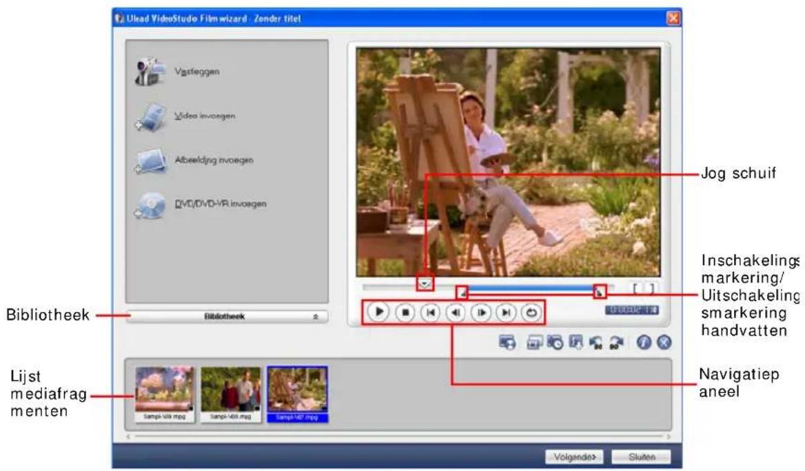 ULEAD VideoStudio SE - Stap 1: Video en afbeeldingen toevoegen - 1