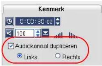 ULEAD VideoStudio SE - Dupliceren van een audiokanaal - 1