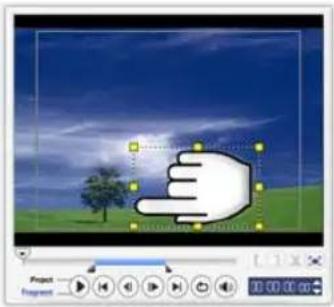ULEAD VideoStudio SE - Om de grootte van het huidige overlapfragment te wijzigen: - 1