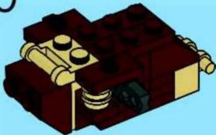 3D illustration of a mechanical component with red and gold blocks and springs (no text or symbols)