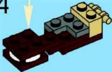 Illustration of a LEGO brick structure with a yellow handle and black base (no text or symbols)