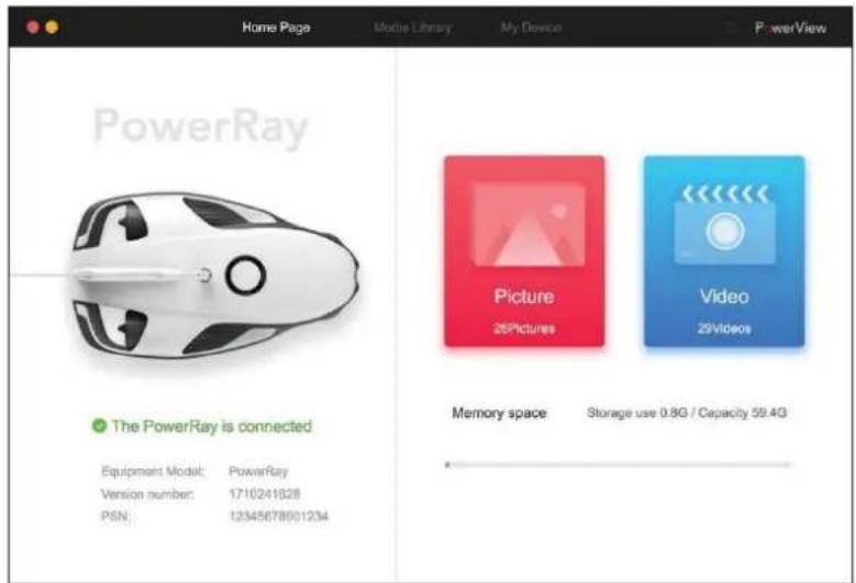 PowerVision PowerRay - Video's en foto's exporteren met PowerView - 1