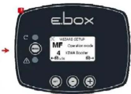 DAB E-Box Plus - Configuratie met drukschakelaar: - 2