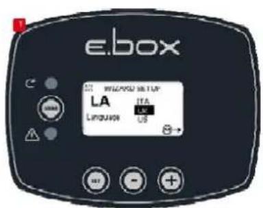 DAB E-Box Plus - Configuratie met drukschakelaar: - 1