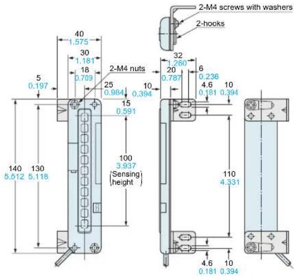 PANASONIC NA111PN - DIMENSIONS (Unit: mm in) - 3
