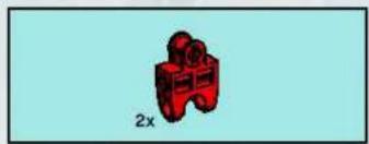 Rood 3D-object dat lijkt op een gestileerd figuur of logo op een lichtblauwe achtergrond (geen tekst of symbolen)