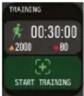 TRAINING 00:30:00 2000 80 START TRAINING