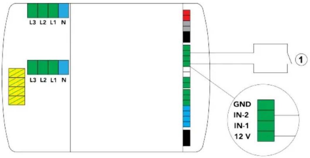 L3 L2 L1 N L3 L2 L1 N ① GND IN-2 IN-1 12 V