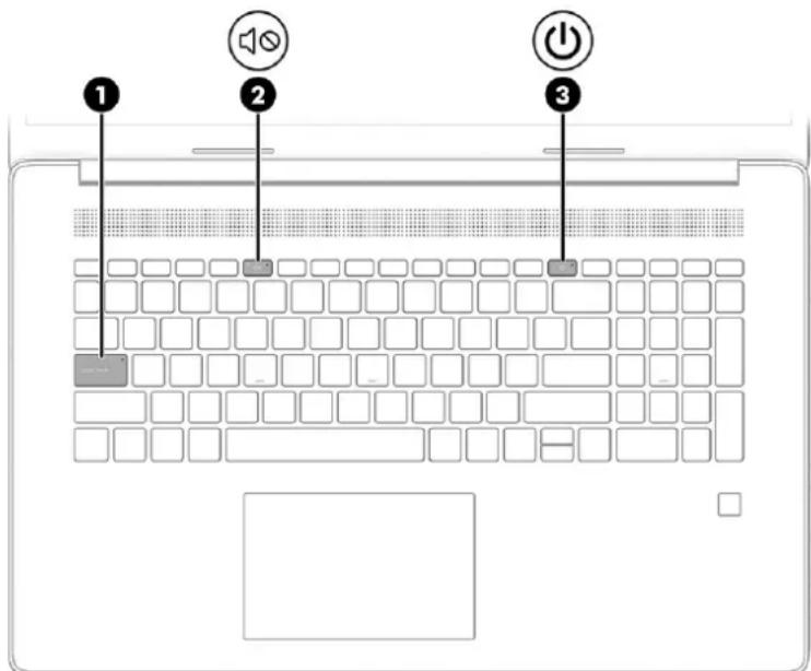 HP 17-cp0971nd - Lampjes - 1